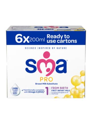 SMA PRO First Infant Milk 6 x 200 ml Multi-pack