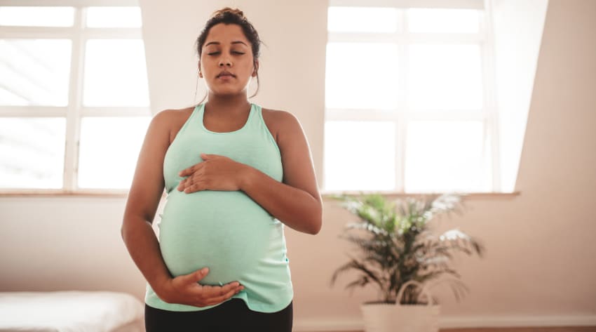 38 weeks pregnant mother breathing techniques