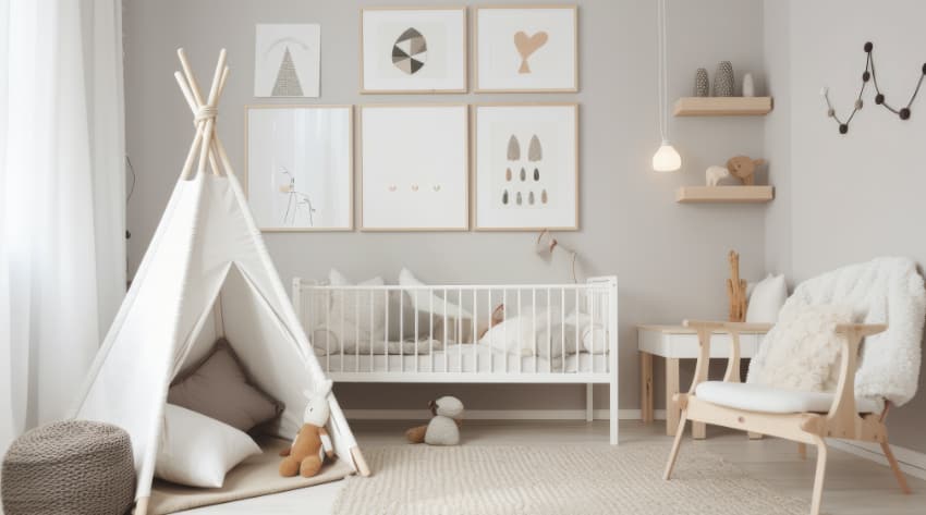 a baby nursery