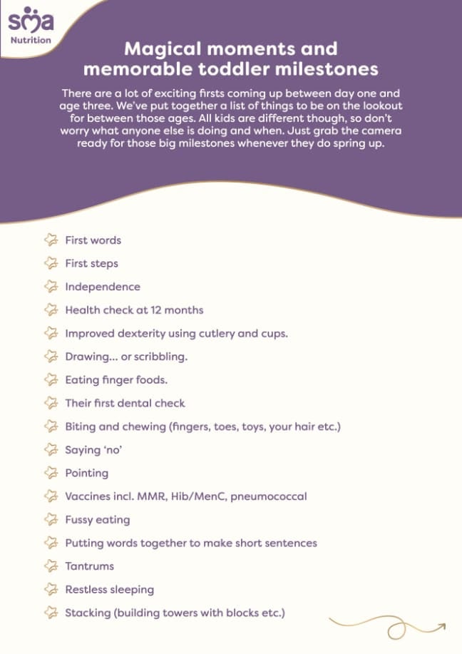 Magical Moments and Memorable Toddler Milestones to Remember - Toddler Checklist - PDF Preview