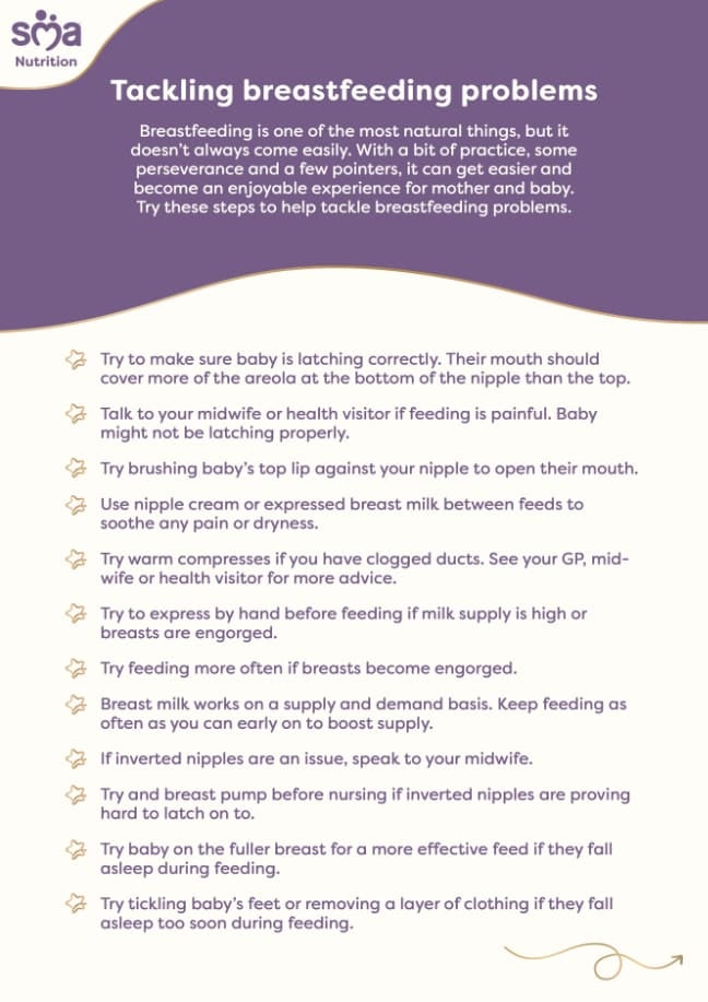 Tackling Breastfeeding Problems: Tips for New Mums - Newborn Baby Checklist - PDF Preview