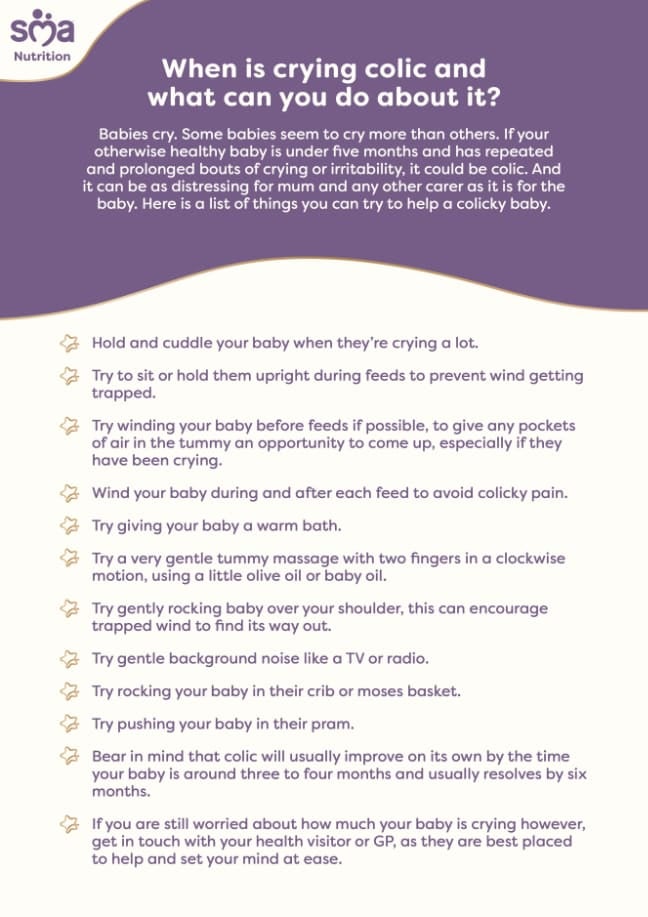What Is Colic and What Can You Do to Soothe Your Baby? - Newborn Baby Checklist - PDF Preview