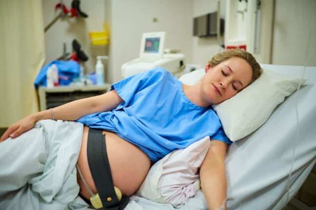 Pregnant woman during labour