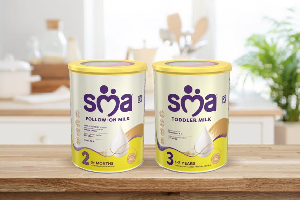 SMA Follow-on and SMA Toddler Milks