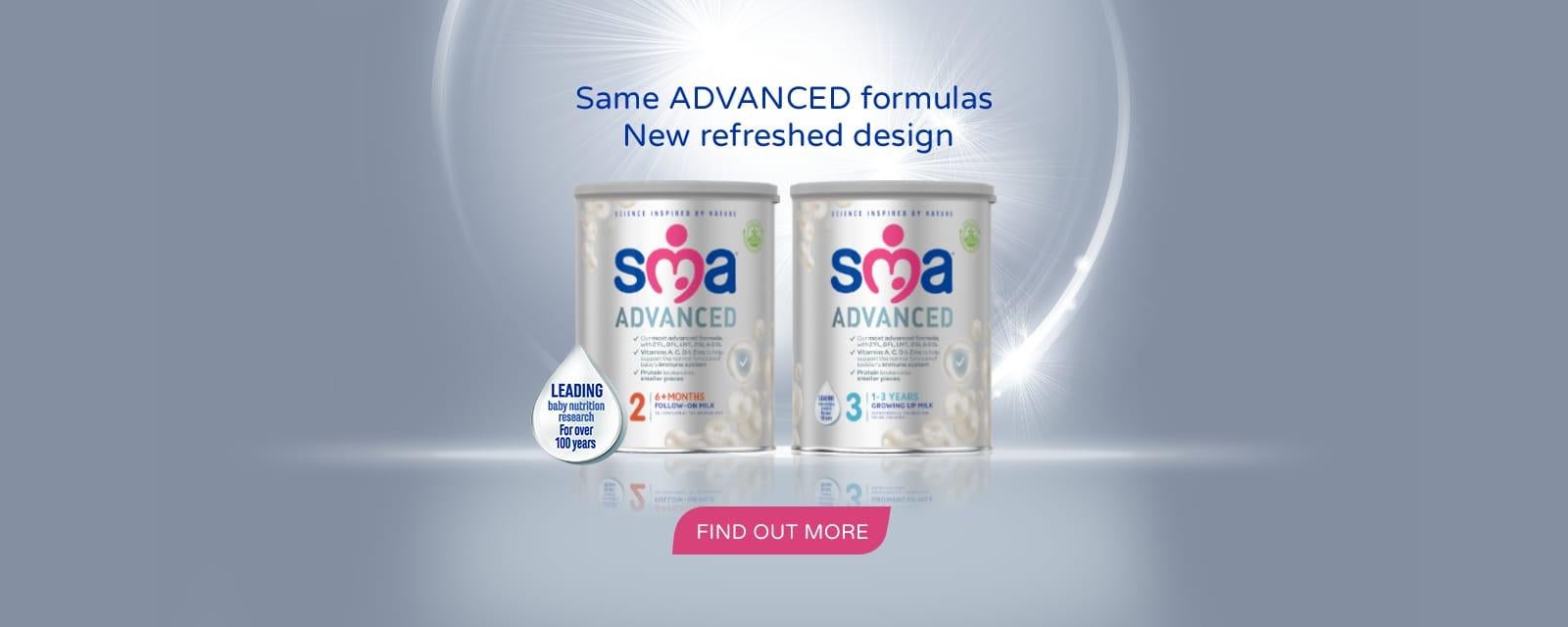 SMA ADVANCED Range new packaging